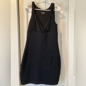 Express black body-con dress